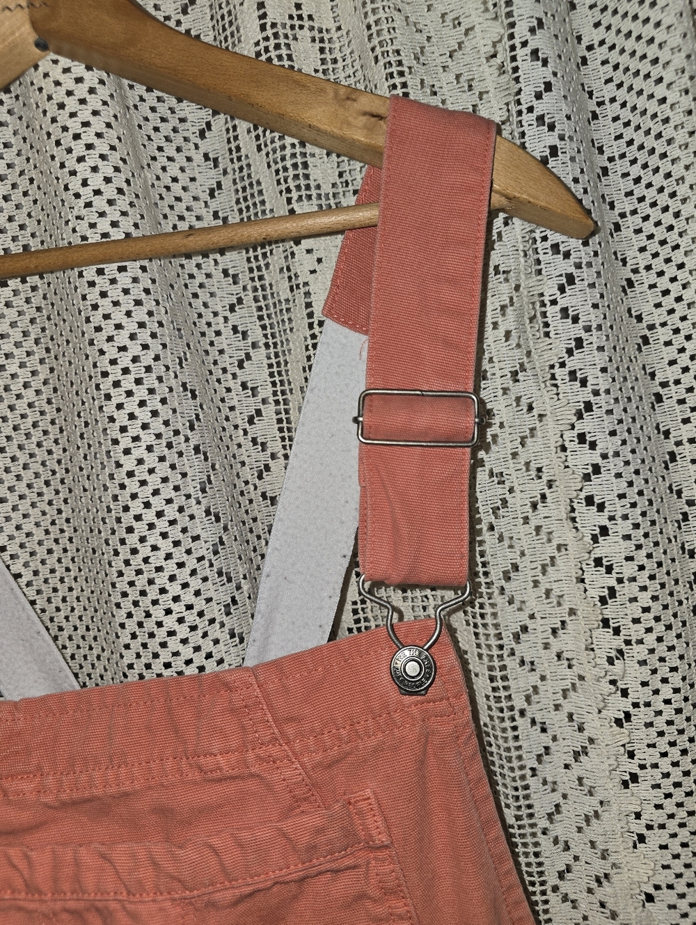 Free People Rayna Carpenter Overalls Burnt Orange Coveralls Denim Jumper, Medium - Picture 6 of 15